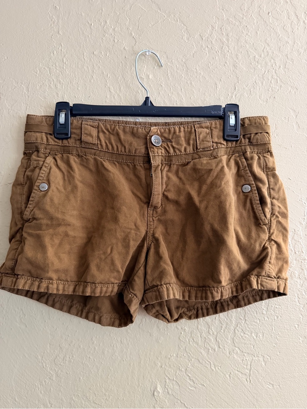 Women’s Casual Brown Cotton Shorts